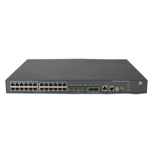 HPE 5500-24G-4SFP HI Switch with 2 Interface Slots (JG311A) 1 HPE 5500-24G-4SFP HI Switch with 2 Interface Slots (JG311A) — image 2
