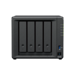 Synology DiskStation DS925+ 4-Bay NAS, AMD Ryzen V1500B, 4 GB ECC RAM, 2 × 2.5GbE, 2 × M.2 NVMe (DS925+)